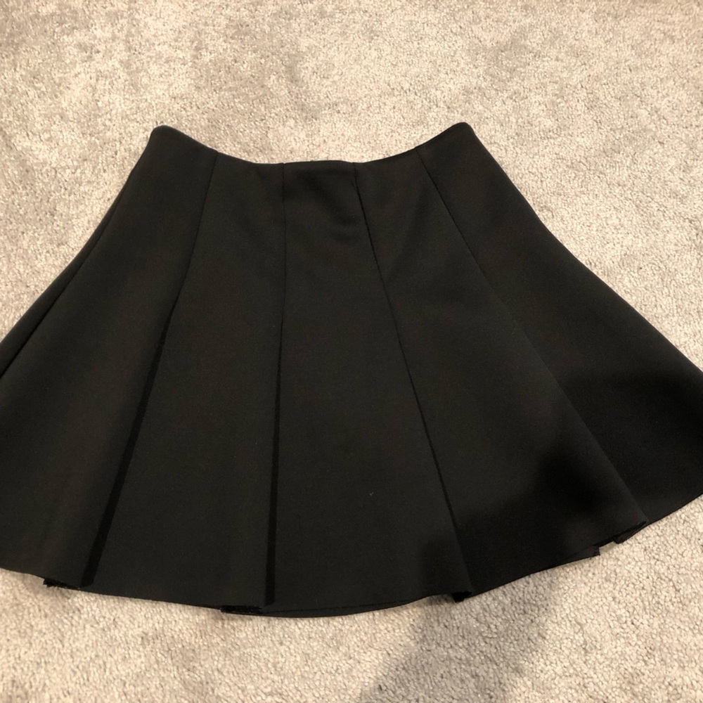 Topshop petite structured skirt with back zipper